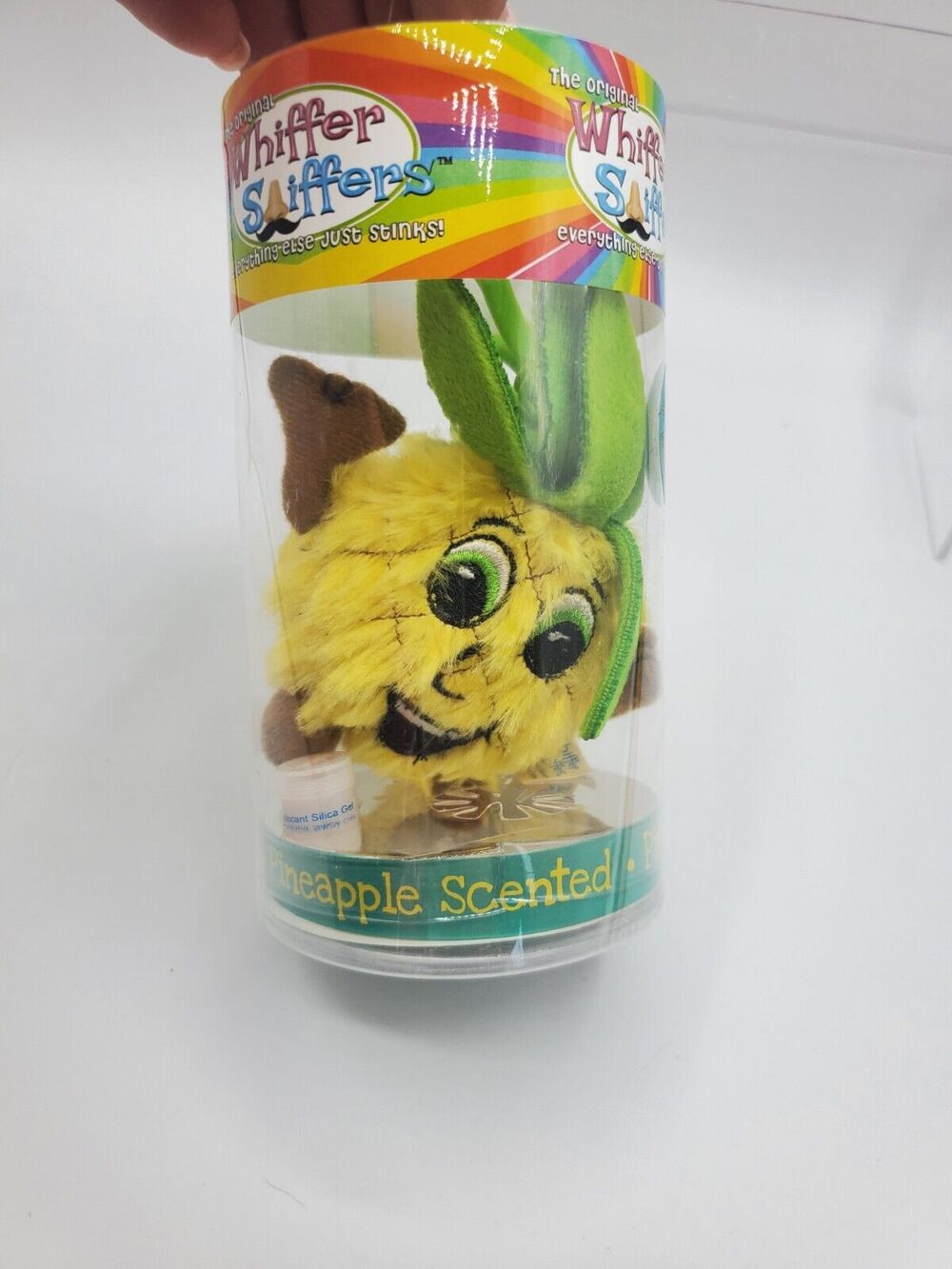 Whiffer Sniffer Pineapple Scented Plush Backpack Clip Brand New